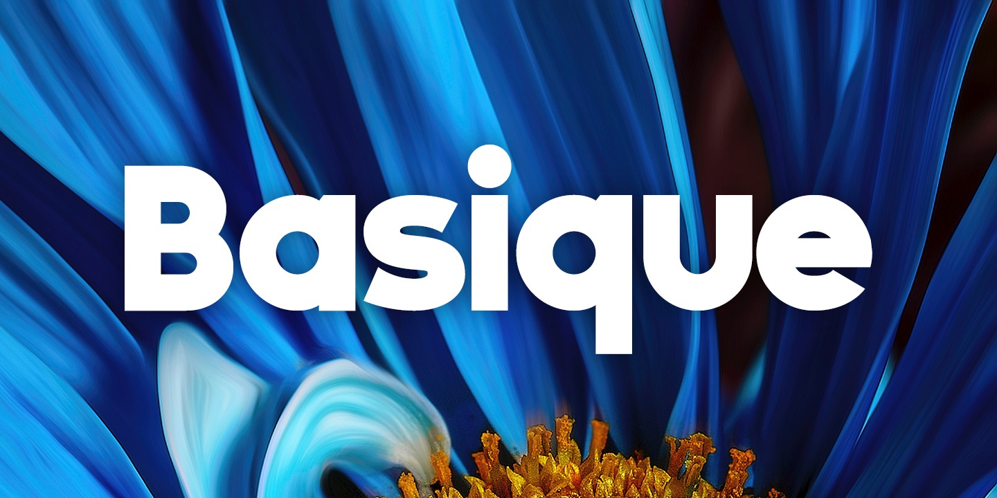 Basique Font preview